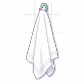 حوله تمیز بدون لک (نقطه)