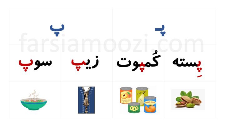 آموزش نشانه «پـ پ» | فارسی آموزی